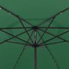 vidaXL Sonnenschirm mit LED-Beleuchtung 400 cm Grün 312531 Bild 4
