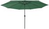 vidaXL Sonnenschirm mit LED-Beleuchtung 400 cm Grün 312531 Bild 2