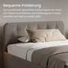 Home Collective Polsterbett Bett mit Stauraum, verstellbarem Lattenrost, viele Größen (Größen: 100x200 120x200 140x200 160x200 180x200 200x200, hochwertiger Strukturstoff, made in Germany), modernes Design mit hochwertigem Strukturstoff 180x200 cm, Dun... Bild 4