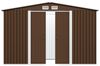 vidaXL Geräteschuppen Braun 257x205x178 cm Stahl 47031 Bild 3