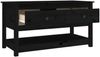 Couchtisch Schwarz 102 x 49 x 55 cm Massivholz Kiefer [820925] Bild 5