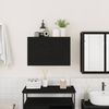 vidaXL Bad-Wandschrank Schwarz 60x25x40 cm Holzwerkstoff 860068 Bild 3