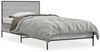 vidaXL Bettgestell Grau Sonoma 90x200 cm Holzwerkstoff und Metall 845520 Bild 2