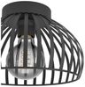 Eglo 900792 Deckenleuchte MOGANO 3 Stahl schwarz E27 1X40W H:18cm Ø28cm dimmbar Bild 4