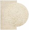 vidaXL Teppich Shaggy Hochflor Modern Golden 60x110 cm 375338 Bild 3