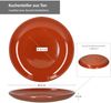 4er Set Ton-Kuchenteller Ø 23 cm Mediterran 4 Personen Mittelalter Dessert-Salat Bild 4