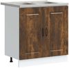 vidaXL Küchenschrank mit Speicher Kalmar 2 pcs Braun 80 x 46 x 81.5 cm 3315006 Bild 2