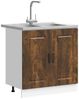 vidaXL Küchenschrank mit Speicher Kalmar 2 pcs Braun 80 x 46 x 81.5 cm 3315006 Bild 3