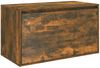 vidaXL Flurbank 80x40x45 cm Räuchereiche Holzwerkstoff 816047 Bild 2