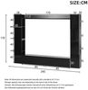 KLAM HOME Wohnwand 4-tlg. Kompaktwohnwand Weiß Hochglanz mit viel Stauraum für Wohnzimmer, (Wohnwand Set mit TV-Schrank, Vitrine & Aufbewahrungsschrank 228x170cm), Flexibles Wandmöbel mit wechselbarem Türanschlag & Acryl-Vitrine Bild 3