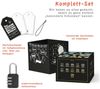SURPRISA Geschenkbox Rätsel-Geschenkbox Happy Birthday mit Glitzer, originelle Geburtstagsbox mit Zahlenschloss zum Geburtstag Bild 2
