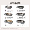 Orthopädisches Hundebett Ergonomisches Hundesofa 106x80 cm Hundecouch waschbar Bild 3