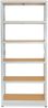 shelfplaza OFFICE 200x100x30 cm Schwerlastregal in lichtgrau mit 6 Böden und 145 kg Traglast pro Boden Bild 5
