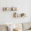 vidaXL Wandregale 2 Stk. Sonoma-Eiche 75x16,5x16,5 cm Holzwerkstoff 860033 Bild 3