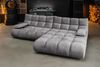 KAWOLA Sofa VIVIEN Ecksofa Velvet stone Longchair rechts 85 x 178 x 290 cm Bild 2