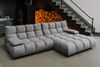 KAWOLA Sofa VIVIEN Ecksofa Velvet stone Longchair rechts 85 x 178 x 290 cm Bild 4
