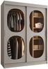 MOEBLO Schiebetürenschrank ALVINA 2 + LED (modernes Schlafzimmer mit getöntem Glas, stimmungsvoller LED-Beleuchtung & flexiblem Stauraum, Schwebetürenschrank Schrank Garderobe Schiebtüren Schlafzimmer, Wohnzimmerschrank) (BxHxT): 150/180/200/250 x 200 ... Bild 2