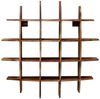 Wandregal Kali 100x100x25 aus indischem Sheesham-Massivholz Bild 2