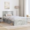 vidaXL Bettrahmen Beton Grau 100 x 200 cm Massives Kiefernholz 3410639 Bild 3