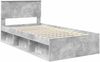vidaXL Bettrahmen Beton Grau 100 x 200 cm Massives Kiefernholz 3410639 Bild 4