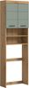 INOSIGN Waschmaschinenumbauschrank Siena, Breite 63cm, für Waschmaschine & Trockner, 2 Türen, MDF-Front in verschiedenen Farben, Überbauschrank, Umbauschrank, Badschrank Bild 2