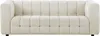 Vente-unique - LERICI Sofa Stoff Weiß - B 89 cm x H 72 cm x L 213 cm Bild 2