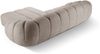 Micadoni Ecksofa Diana 4-Sitzer Rechts Strukturierter Samtstoff Dunkelbeige Bild 3