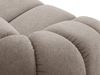 Micadoni Ecksofa Diana 4-Sitzer Rechts Strukturierter Samtstoff Dunkelbeige Bild 4