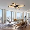 ZMH LED Deckenleuchte Dimmbar Deckenlampe: Schwarz Wohnzimmerlampe 75W mit Fernbedienung Innen Modern Schlafzimmerlampe Deckenbeleuchtung für Wohnzimmer Schlafzimmer Küche esszimmer und Büro Bild 2