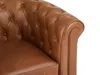 Vente-unique - CHESTERFIELD Sessel Leder Braun - B 78 cm x H 72 cm x L 82 cm Bild 5