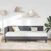 vidaXL Eckbettgestell mit Matratze mit Kopfteil 2 pcs Grau Samt 3393909 Bild 3