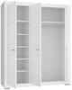 Kleiderschrank Sylt / Snow, Holzwerkstoff, Weiß, 166 x 199 x 59 cm Bild 4