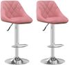 vidaXL Barhocker 2 Stk. Rosa Samt [335310] Bild 2