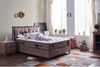 Pointhome Boxspringbett Set, Bamboo Sleep, Schlafzimmerbett, 7 Zonen Matratze, H3 (Mittelfest) (1 x Matratze, 2 x Bettkasten, 1 x Bettkopfteil), Hyper-Schaum, Bambus-Strickstoff, Taschenfederkern, Matratzenhöhe:29cm Bild 3