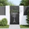vidaXL Gartentor Schwarz 85 x 175 cm Pulverbeschichteter Stahl 42015862 Bild 3