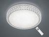 Dimmbare LED Deckenlampe PEGASUS mit Fernbedienung & Kristall, Ø 60cm Bild 1