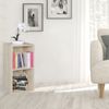 Standregal WL5.176 Holz 30 x 60 x 30 cm Modern Sonoma Regal Klein, Wandregal Ablageregal Schmal, Kleines Bücherregal 2 Ablagefächer, Schmales Design Holzregal Nischenregal Bild 2
