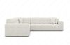 Ecksofa Ibiza Stoff – Modern & Bequem - Boucléstoff - Weiß Bild 3