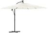 vidaXL Sonnenschirm mit Stahlmast Weiß 269x269x235 cm 4005081 Bild 2