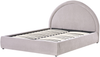 Bett mit Stauraum Chenillegewebe MOUZON 140 x 200 cm Taupe Bild 4
