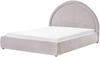 Bett mit Stauraum Chenillegewebe MOUZON 140 x 200 cm Taupe Bild 5