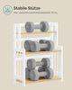 Songmics Aufbewahrungsregal mit 3 Ebenen, Natureichenfarben, 53 x 18 x 41 cm Bild 5