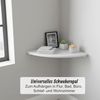 Relaxdays Eckregal Wand Walnussholz Bild 3