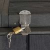 XL 1er-/2er-WPC-Mülltonnenverkleidung Erweiterung HWC-J28, Premium Mülltonnenbox, Metall Holzoptik ~ anthrazit Bild 5