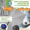 KESSER® 'Holly' Ampelschirm mit LED Solar und Ständer, inkl. Abdeckung und Windsicherung mit Kurbel, Aluminium hellgrau, Ø 350 cm Bild 3