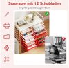 COSTWAY Rollcontainer, mit Schubladen Kunststoff, Rollwagen mit Rollen Bild 4