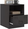 vidaXL Nachttische 2 Stk. Schwarz 34,5x39x44 cm Stahl 841752 Bild 4