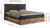Boxspringbett, Schlafzimmerbett, Bettkasten - AMORE - 180 x 200 cm - Dunkelgrau Stoff - H4 Bild 5