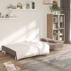 vidaXL Schlafsofa 2-Sitzer mit 2 Kissen Taupe Stoff 375798 Bild 3