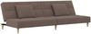 vidaXL Schlafsofa 2-Sitzer mit 2 Kissen Taupe Stoff 375798 Bild 2